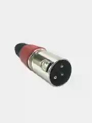 Разъем XLR / CANON (штекер на кабель) тип2 красный