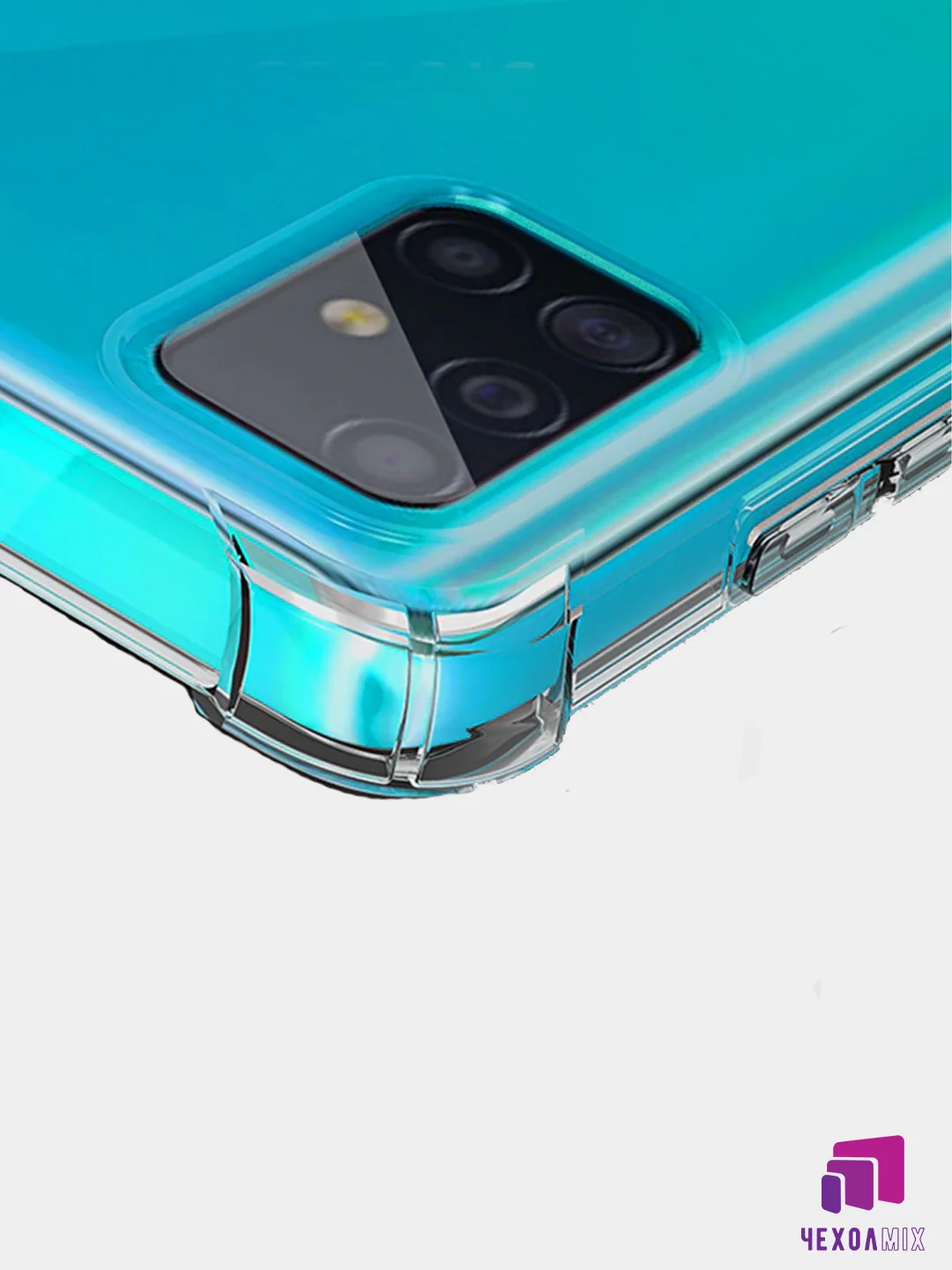 Чехол Samsung Galaxy A12/S21/A02S/A51/A71  Плотный  Противоударный чехол с защитой камеры