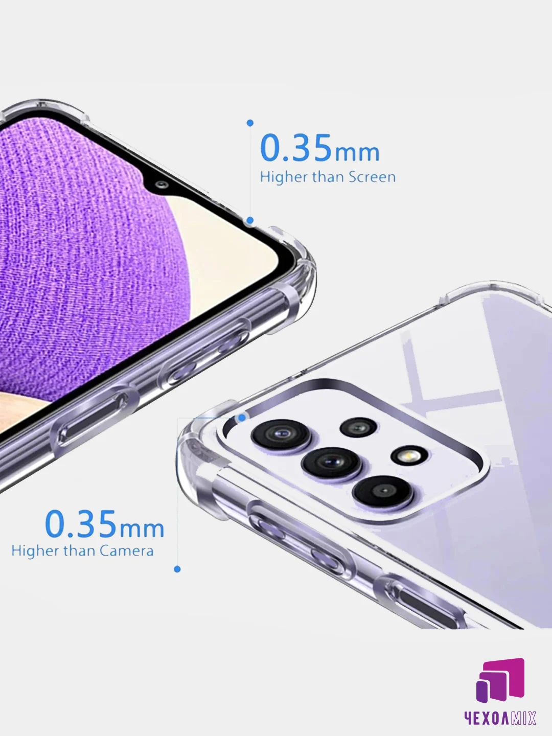Чехол Samsung Galaxy A12/S21/A02S/A51/A71  Плотный  Противоударный чехол с защитой камеры