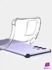 Прозрачный чехол Samsung Galaxy A12/S21/A02S/A51/A71  Плотный  Противоударный чехол с защитой камеры