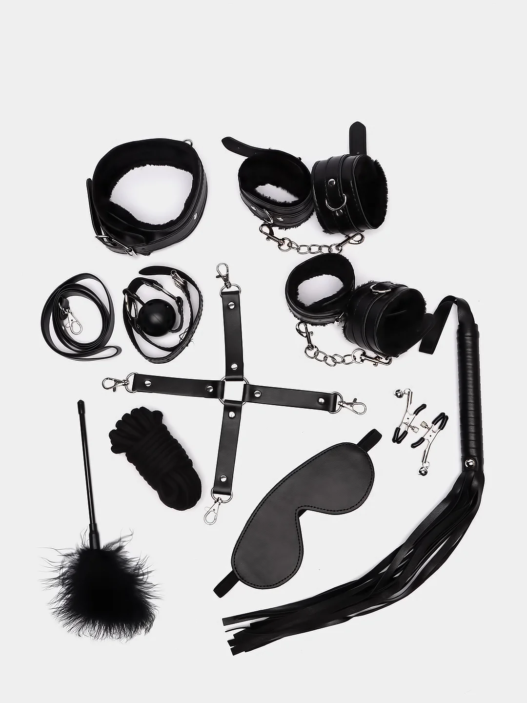 БДСМ набор, набор для влюбленных, BDSM premium ( 10 предметов )