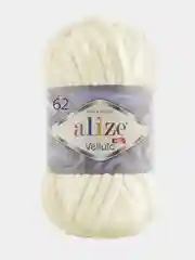 Бежевый меланж пряжа плюшевая Alize Velluto, 100% микрополиэстер, 100 г, 68 м