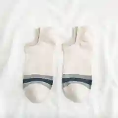 Бежевый меланж носки короткие