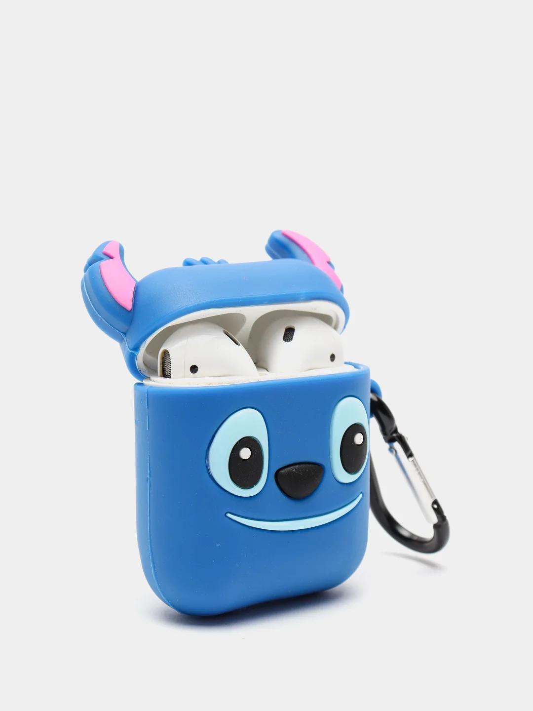 Серый меланж чехол для беспроводных наушников AirPods