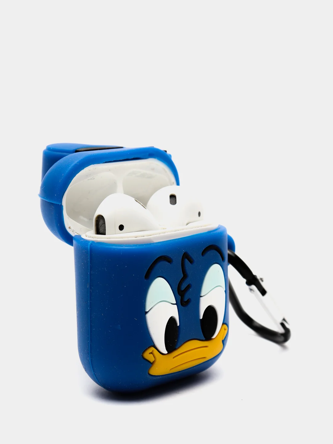 Серый меланж чехол для беспроводных наушников AirPods