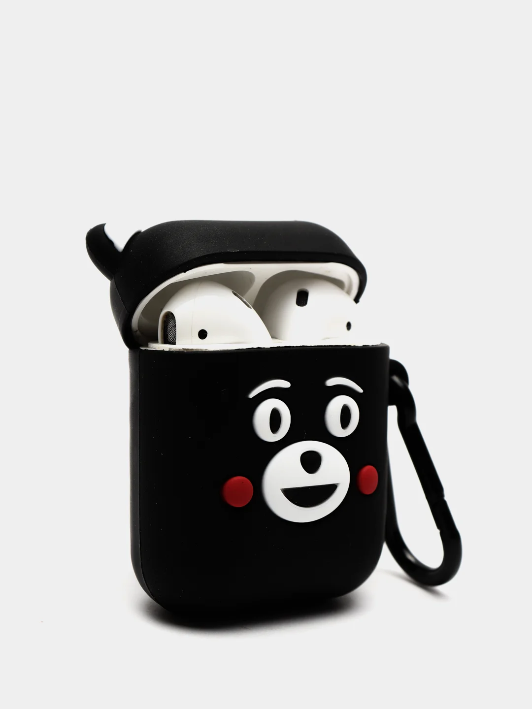 Серый меланж чехол для беспроводных наушников AirPods