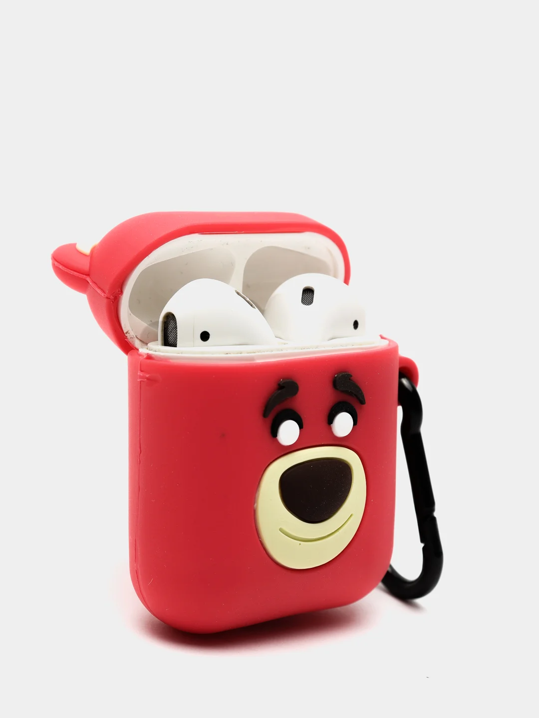 Серый меланж чехол для беспроводных наушников AirPods
