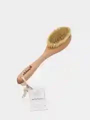 Щетка из 2 видов щетины для сухого массажа тела Milateria (натуральная щетина и кактус)