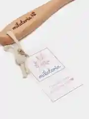 Щетка из 2 видов щетины для сухого массажа тела Milateria (натуральная щетина и кактус)
