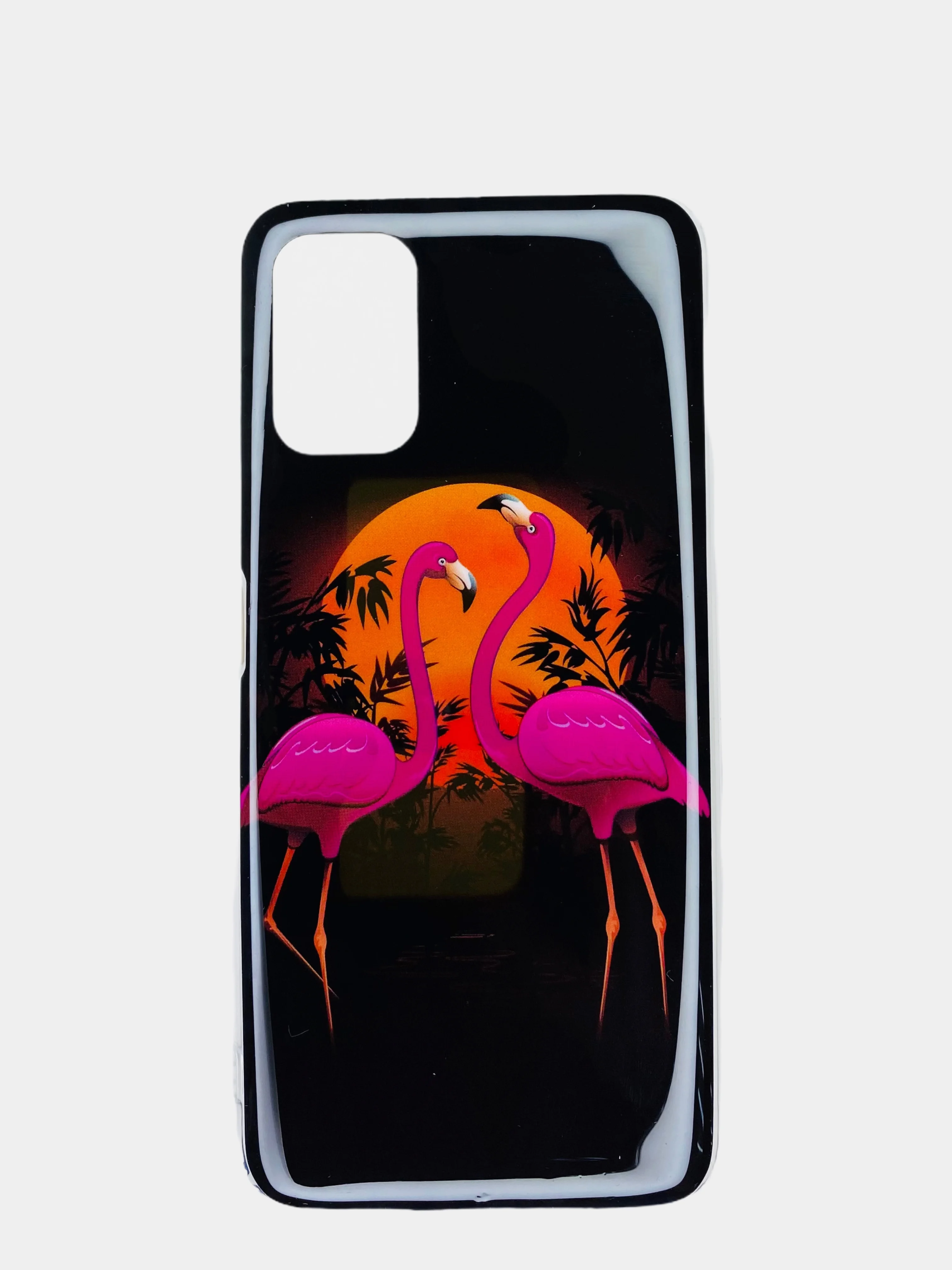 Индиго чехол Xiaomi Poco M3 с рисунком животные (Сяоми Поко М3 фламинго, тигр, леопард)