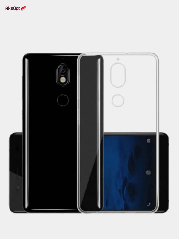 Чехол силиконовый прозрачный для Nokia 1/2/ 3/3.1/3.1 Plus/5.1 Plus/5.1/6/6.1/6.1 Plus