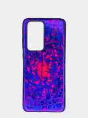 Индиго чехол Huawei P40, P40 Pro, Хуавей П40, П40 Про, силиконовый, имитация змеиной кожи
