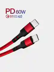 Кабель PD 3A Apple, Type-C, Type-C, Type-C 20/60Вт, 1 м / 1.5 м Lightning, Type-C