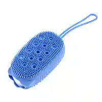 Розовый силиконовая губка/мочалка для душа Bubbles Bath Brush