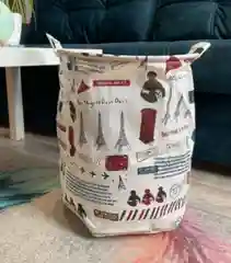 Карамельный корзина для хранения игрушек, белья, одежды/Большая корзина с ручками