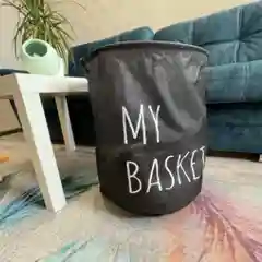 Угольный корзина для хранения игрушек, белья, одежды/Большая корзина с ручками