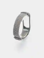 Серый плетеный нейлоновый ремешок / монобраслет с регулировкой для Xiaomi Mi Band 3, 4, 5 и 6