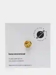 Фуксия значок металлический Pinspace "Краш", на рюкзак одежду, подарок, бижутерия