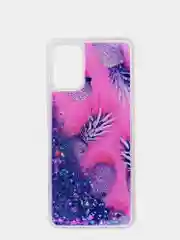 Конфетный чехол Samsung Galaxy A02s, Галакси А02с силиконовый переливающийся жидкий с блестками