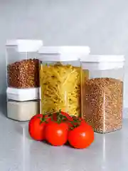 Domfort Банка для сыпучих продуктов с герметичной крышкой Blanco