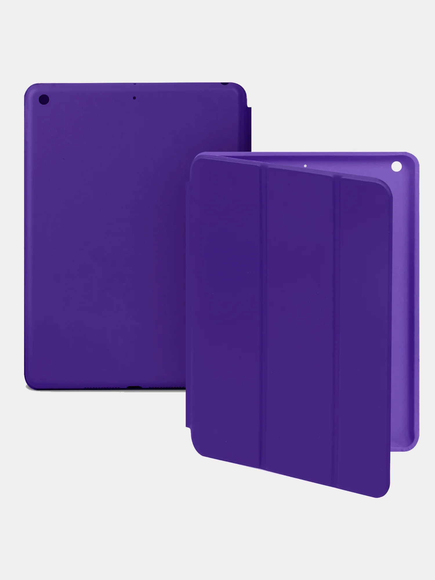 Фиолетовый стильный чехол со шторкой для iPad