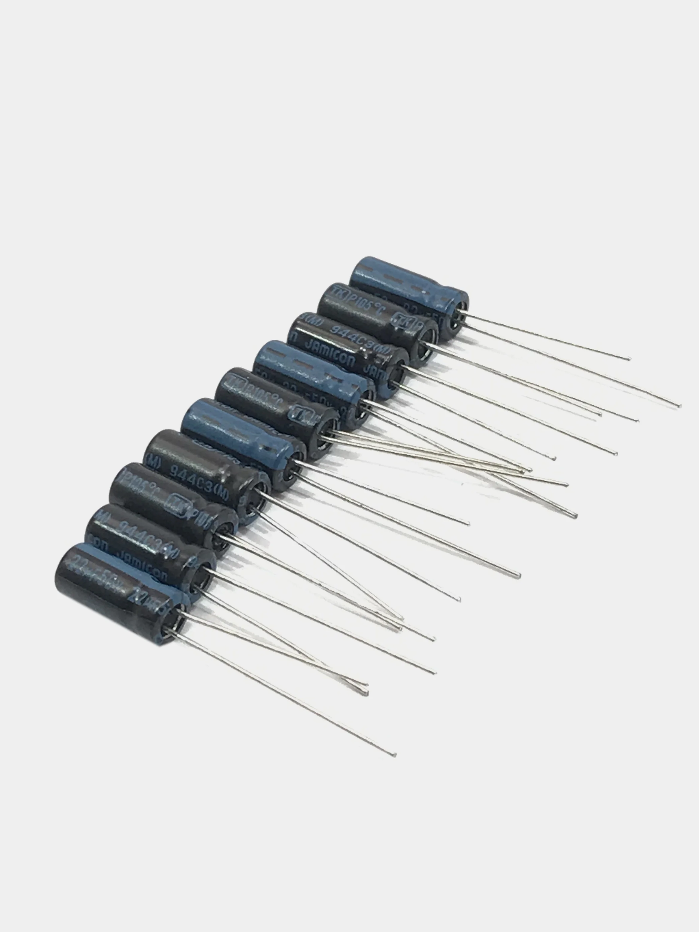 10 штук 22мкФ 50в Конденсатор электролитический 22UF 50V 105C 5х11 TK JAMICON