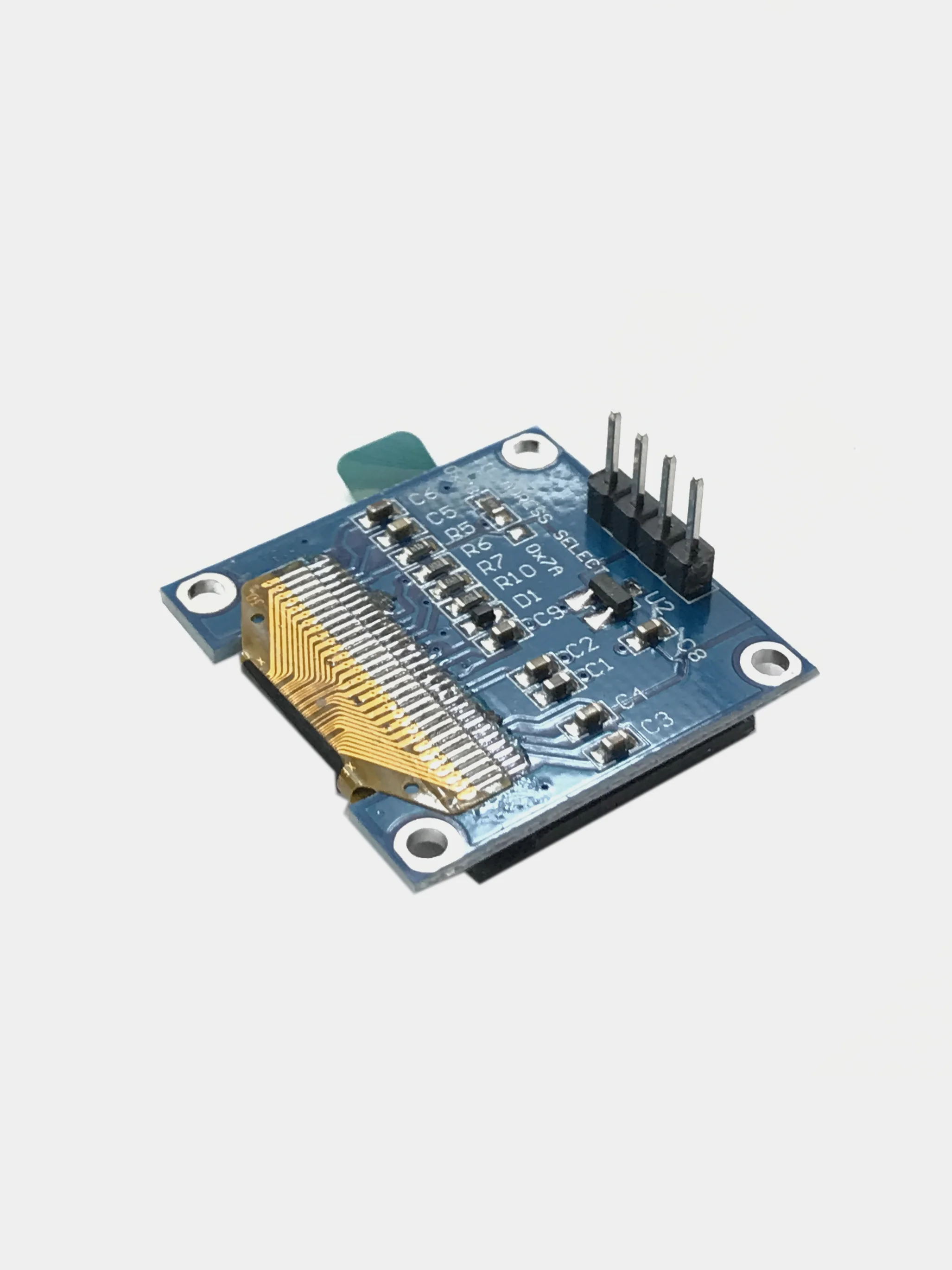 Дисплей OLED 0.96" 128*64 12864 4 контакта белые символы IIC/I2C