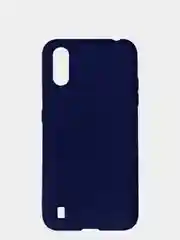 Темно-синий чехол Samsung Galaxy A01 силиконовый