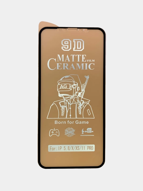 Защитное матовое керамическое стекло для Apple iPhone X / XS / 11 Pro