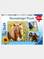 Набор пазлов Ravensburger Пони (3 пазла по 49 элементов)