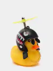Серый утка в шлеме