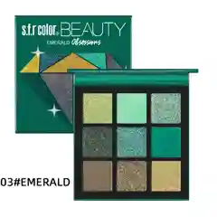 Зеленый тени для век, макияж, компактная палетка, 9 цветов - s.f.r color Beauty