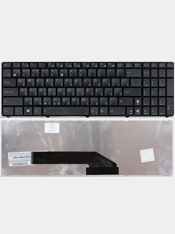Клавиатура для ноутбука Asus K50 K60 K70 черная