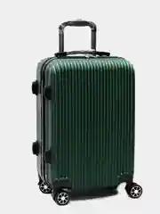 Зеленый пластиковый чемодан Kartex