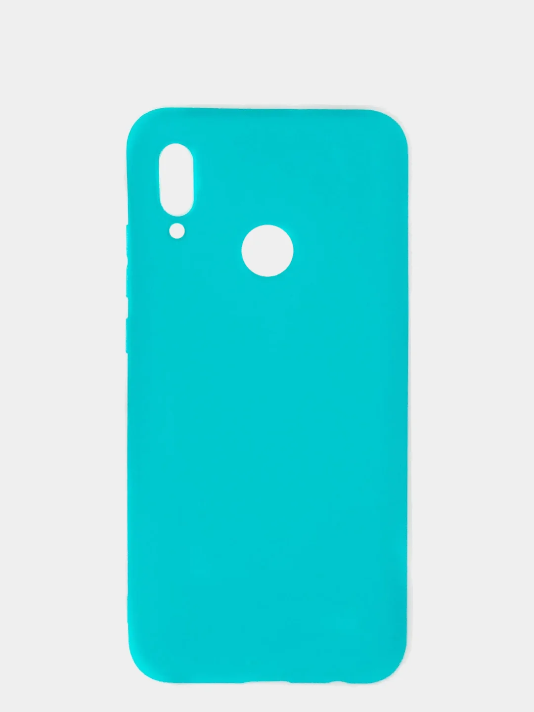 Бирюзовый чехол Huawei Honor 10 Lite, Huawei P Smart 2019 силиконовый, цветной, матовый