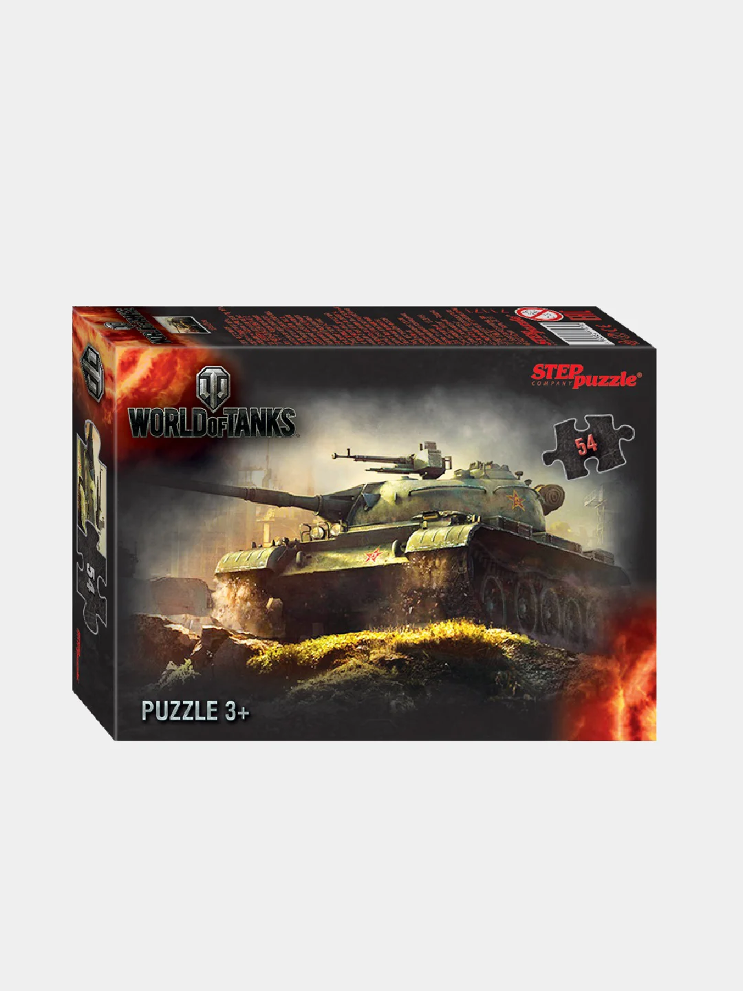 Серый мини пазлы 54 элемента "World of Tanks"