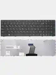 Клавиатура для ноутбука Lenovo IdeaPad B570 B590 черная с черной рамкой