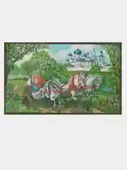 Вышивка крестом "Родные просторы", размер 36 х 58,5 см, арт. 4030