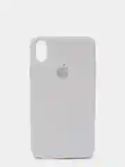 Белый чехол силиконовый для iPhone X/XS (Айфон)