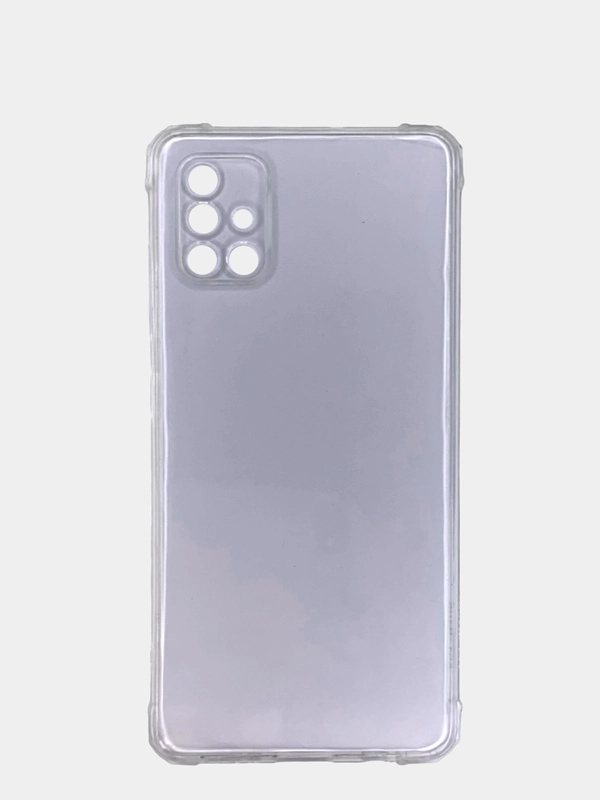 Чехол Samsung Galaxy A51 прозрачный силиконовый противоударный с защитой камеры