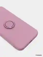 Фуксия чехол силиконовый с кольцом на iPhone X / XS  mobios