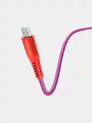 Красный кабель для зарядки и передачи данных Type-C/Micro-USB BOROFONE BU13