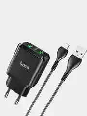 Сетевое зарядное устройство Hoco N6 +  Micro USB