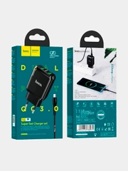 Сетевое зарядное устройство Hoco N6 +  Micro USB