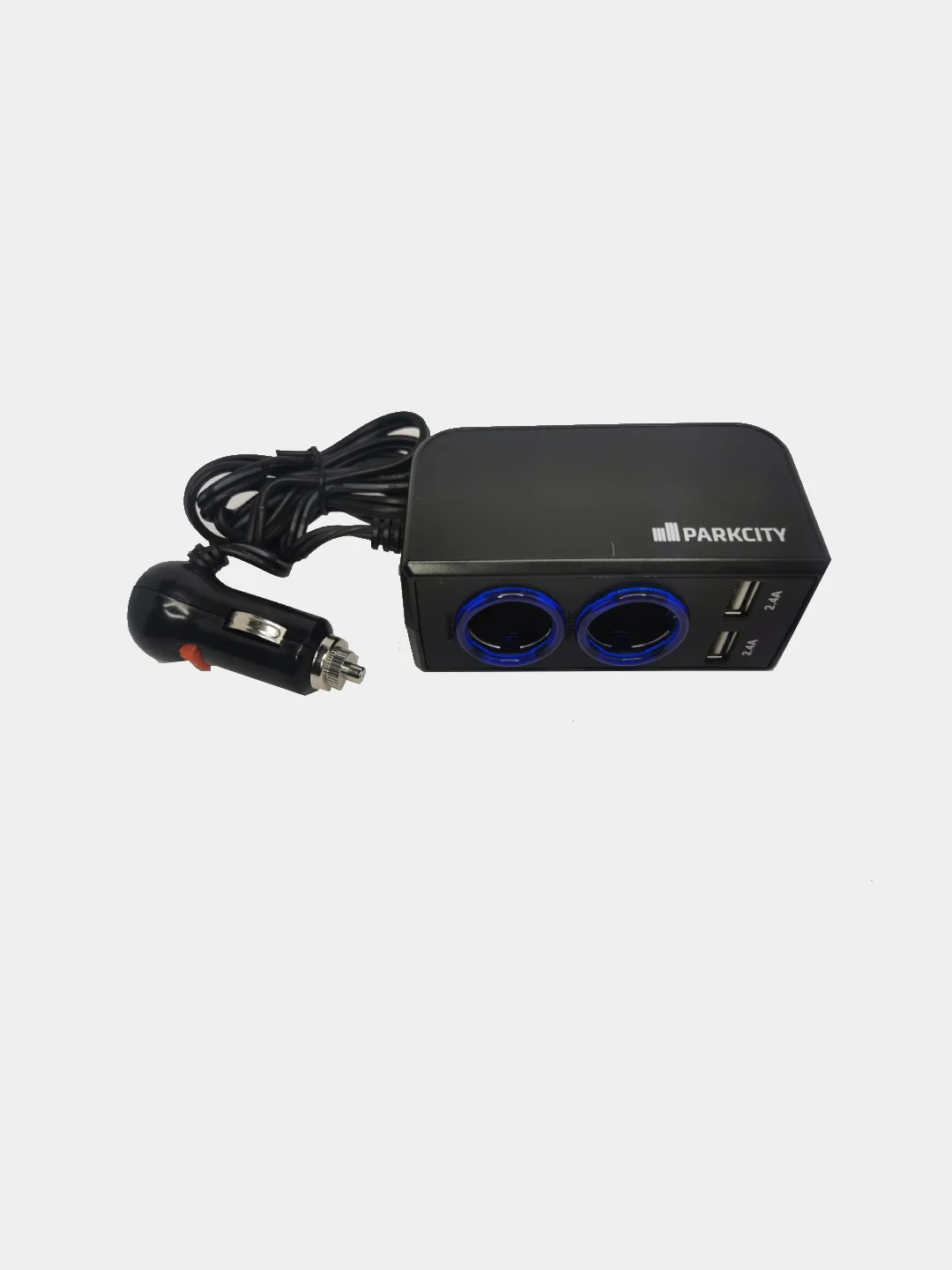 Разветвитель прикуривателя на 2 гнезда с usb 2 разъемом ParkCity SM-222