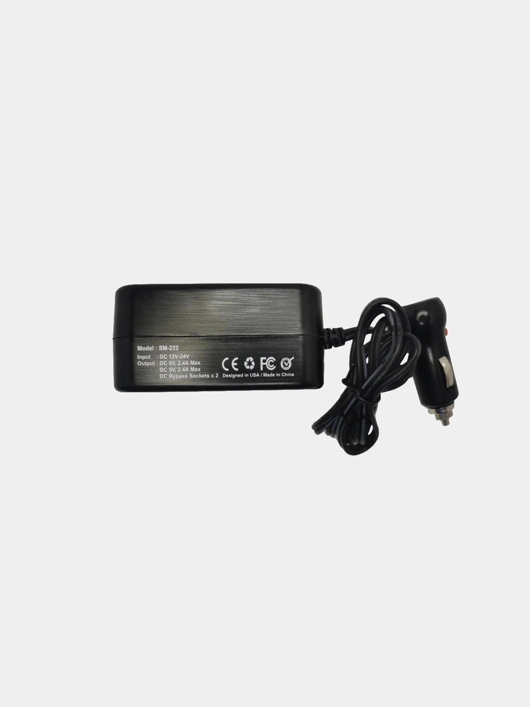 Разветвитель прикуривателя на 2 гнезда с usb 2 разъемом ParkCity SM-222