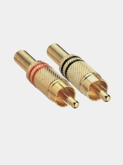 Штекер RCA позолоченный под винт