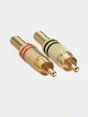 Штекер RCA позолоченный под винт