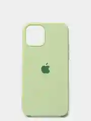 Лайм чехол для iPhone 12 Pro Max, силиконовый, c логотипом
