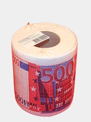 Сувенирная туалетная бумага "500 евро"